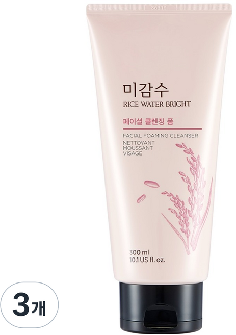 더페이스샵 미감수 브라이트 페이셜 클렌징 폼, 3개, 300ml