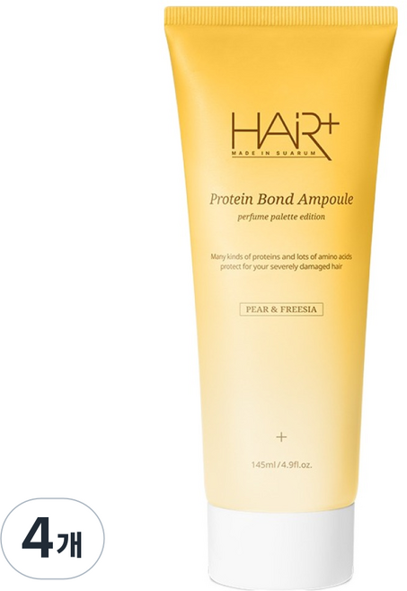 HAiR Plus 蛋白質鍵結梨與小蒼蘭香氛安瓶精華, 145ml, 4個