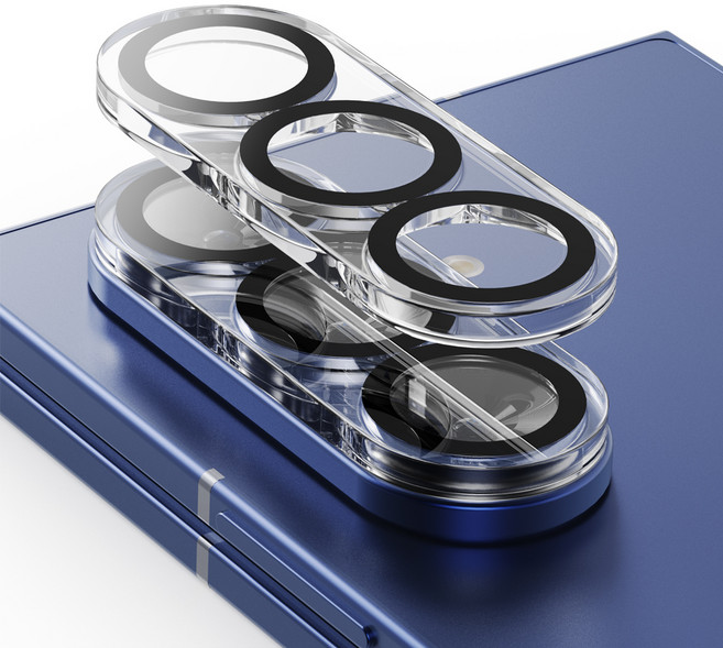 누아트 빛번짐 방지 후면 카메라 렌즈 강화유리 휴대폰 액정보호필름 2p 세트, 1세트