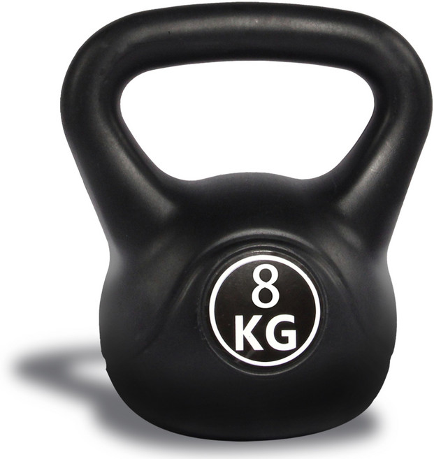 리브스포 코어 전신운동 케틀벨, 블랙, 8kg, 1개