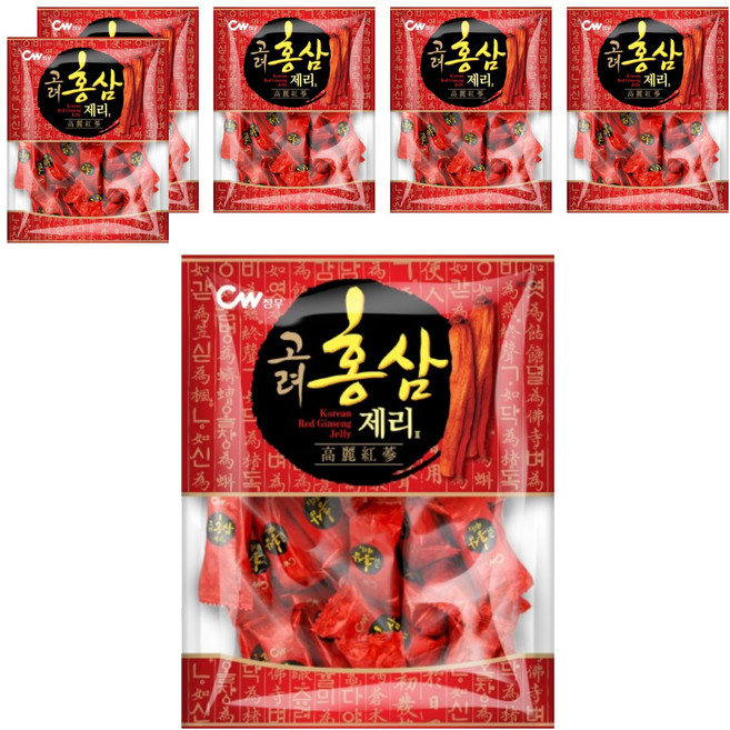 청우식품 고려 홍삼 제리 2, 350g, 6개