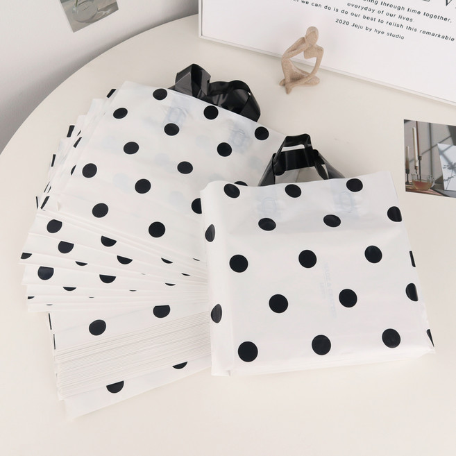 마메 땡땡이 쇼핑백, 혼합색상, 50개