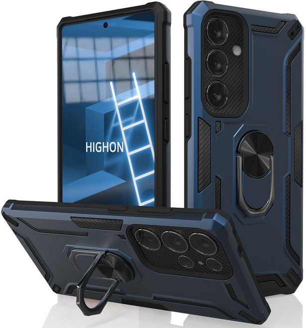 하이온 메탈 기어링 스탠드 범퍼 휴대폰 케이스