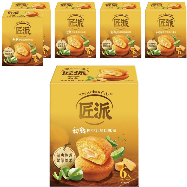The Artisan Cake 匠派 初熟檸香乳酪口味派 6個, 114g, 6盒