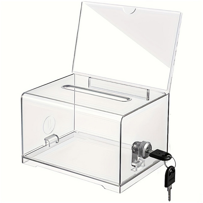 Mungudam 多用途壓克力投票箱 透明 1入, 1個