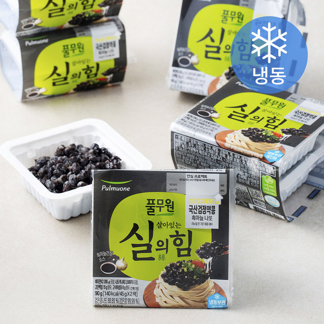풀무원 살아있는 실의힘 국내산 검정약콩 흑마늘 나또 (냉동), 45g, 12개입, 1개
