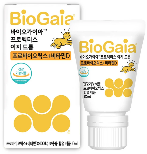 바이오가이아 프로텍티스 이지드롭 프로바이오틱스 + 비타민 D 영양제, 10ml, 1개 - 쿠팡