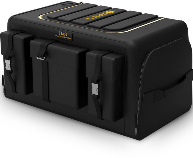 리드아이 차량용 멀티 트렁크 정리함, 블랙