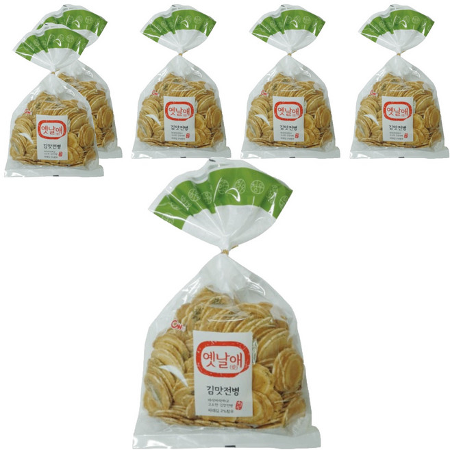청우식품 옛날애 김맛전병, 250g, 6개