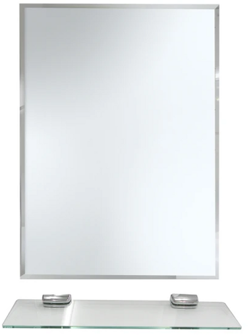 雙手萬能 歐式精品除霧浴鏡 附平台 + 平台夾, 直式 銀色 + 透明色