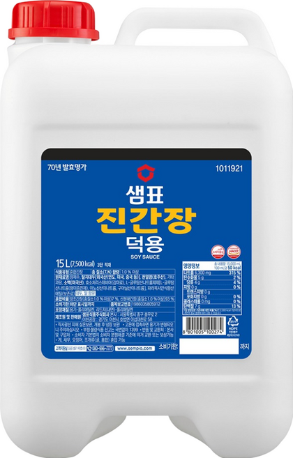 샘표 진간장 덕용, 15L, 1개