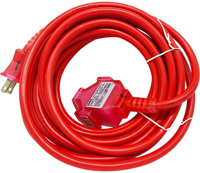 SAMPO 聲寶 2蕊1開3插防塵動力延長線 EL-W13T17T1, 5m, 紅色, 1條