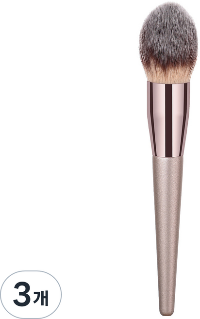 블링앤수 메이크업 파우더 브러쉬 BRISH09509, 골드, 3개