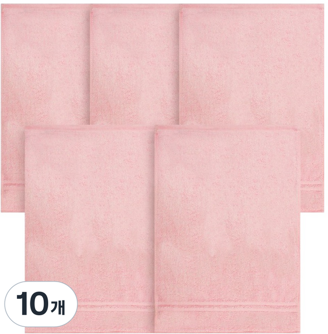 송월타월 심플 컬러 핸드타올 40g 30수 면사 28 x 40 cm, 분홍, 10개