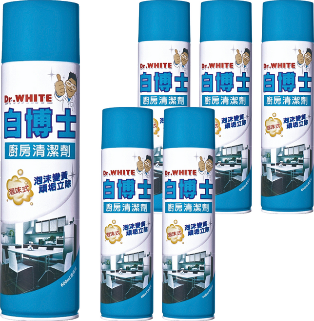 Dr.White 白博士 廚房清潔劑, 6瓶, 600ml
