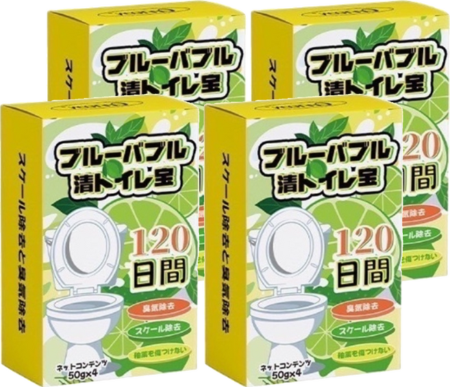 CEETOON 藍泡泡潔廁寶 4包, 200g, 4盒