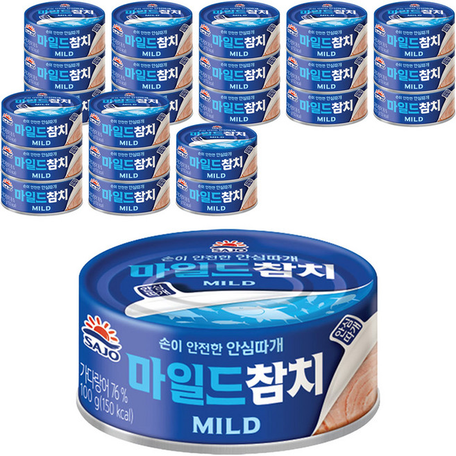 사조참치 마일드 참치, 100g, 24개