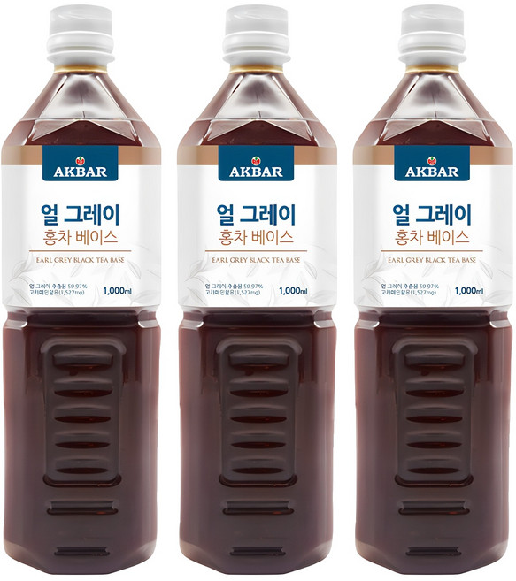 아크바 얼 그레이 홍차 베이스, 1L, 3개