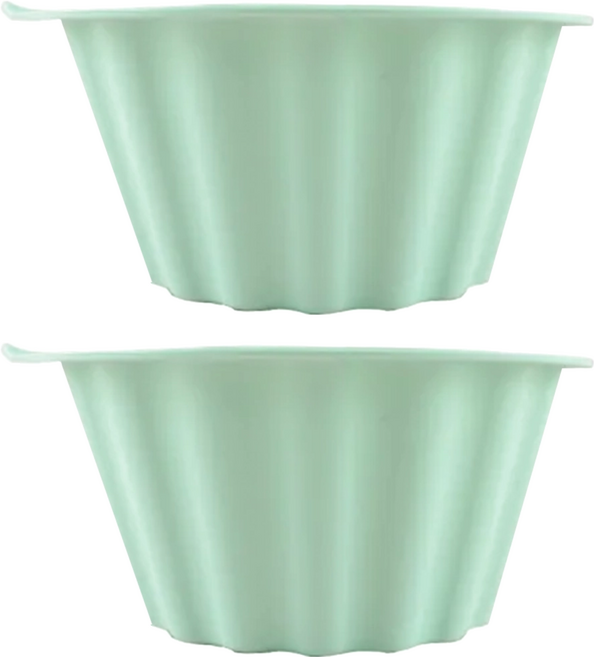 SiliPot 鉑金矽膠烘焙模具 薄荷綠, 2個