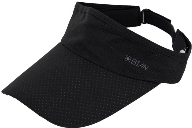 해피제이 비안 남녀 썬바이저 골프 썬캡, 블랙, 1개
