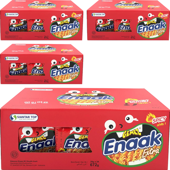 GEMEZ Enaak 韓式小雞麵, 672g, 4盒