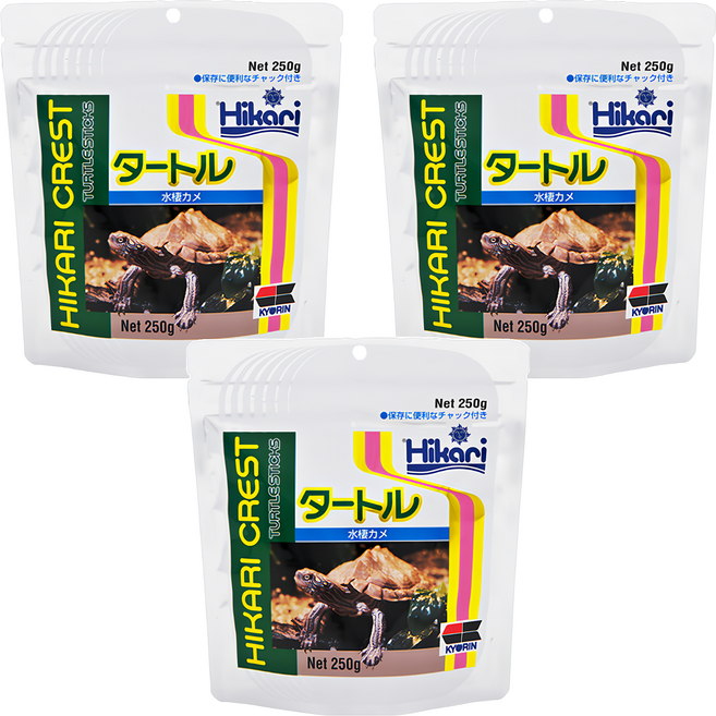 Hikari 高夠力 浮水性烏龜飼料, 250g, 3包