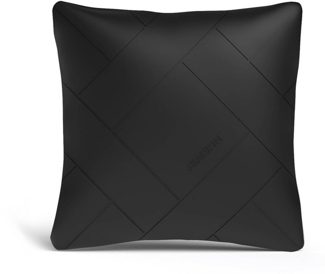 아임반 차량용 사각 허깅 쿠션, 모노블랙, 1개