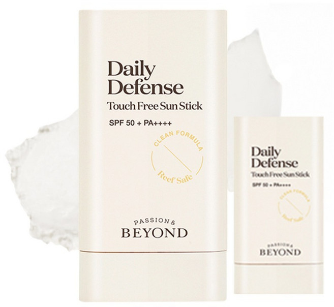 [비건라이프] 비욘드 데일리 디펜스 터치 프리 선스틱 SPF50+ PA++++, 18g, 2개