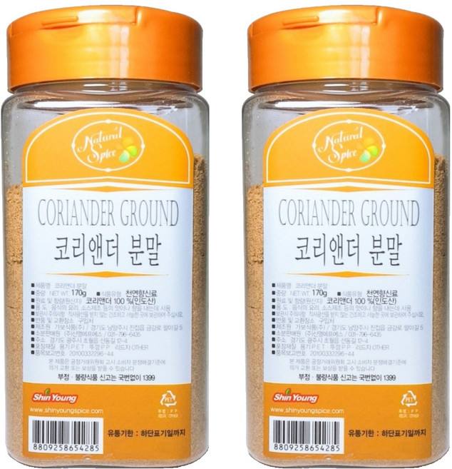 내츄럴스파이스 코리앤더 분말, 170g, 2개