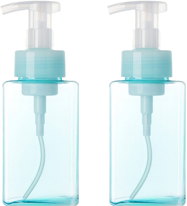 慕斯分裝瓶, 2個, 透藍色