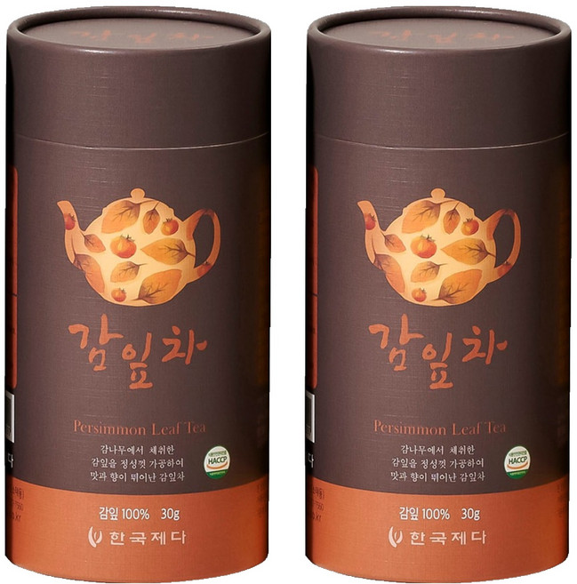 한국제다 감잎차 지관, 30g, 1개입, 2개