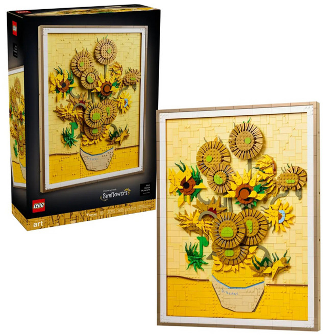LEGO 31215 ART藝術 梵谷 向日葵 Vincent van Gogh Sunflowers, 1盒, 黃色