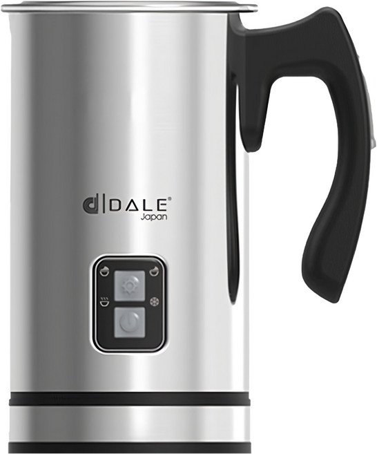 DALE 達樂 240ml 500W 不銹鋼 電動 奶泡機 冷熱雙打 一鍵起泡 分離式杯體 銀色 DL-6001