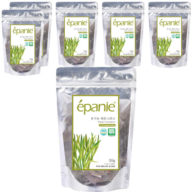 에빠니 유기농 레몬그라스차 티백, 1.5g, 20개입, 6개