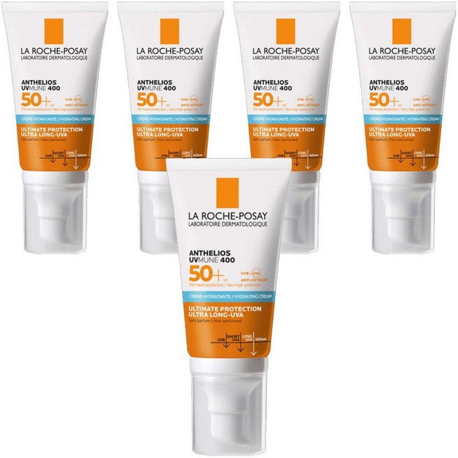 LA ROCHE POSAY 理膚寶水 台灣公司貨 安得利溫和極效防曬乳 SPF50+, 50ml, 5條