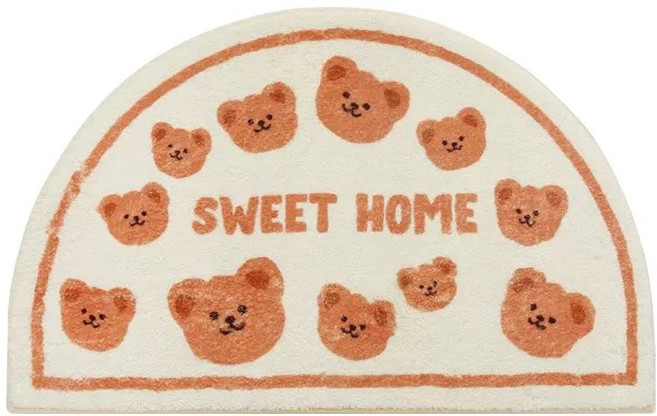 심플리앤 보들보들 극세사 발매트, 브라운