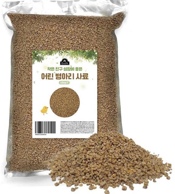 구딘 어린 병아리 사료, 1.5kg, 1개
