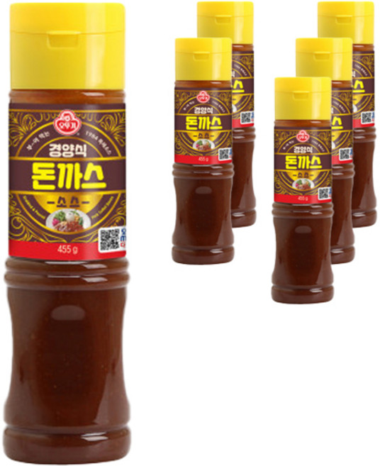 오뚜기 경양식 돈까스소스, 455g, 6개