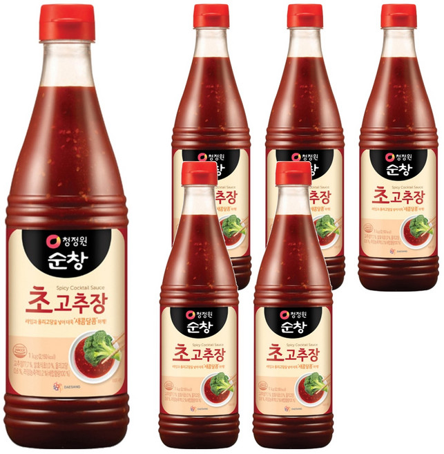 청정원순창 초고추장, 1kg, 6개