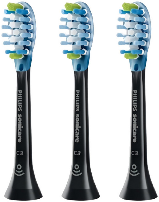 PHILIPS 飛利浦 sonicare DC Smart智能清潔刷頭3件組 黑色, 1組, HX9043/96