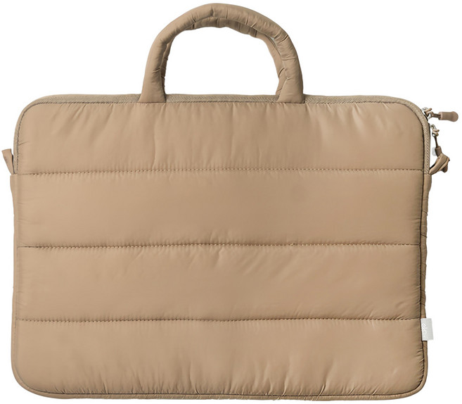 ekax 雲朵Puffy 筆電包, 奶油咖, 1個