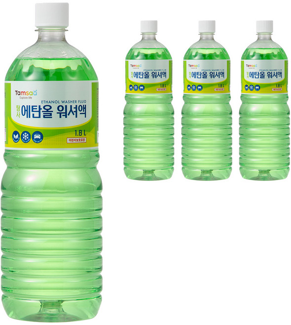 탐사 에탄올 워셔액, 1.8L, 4개
