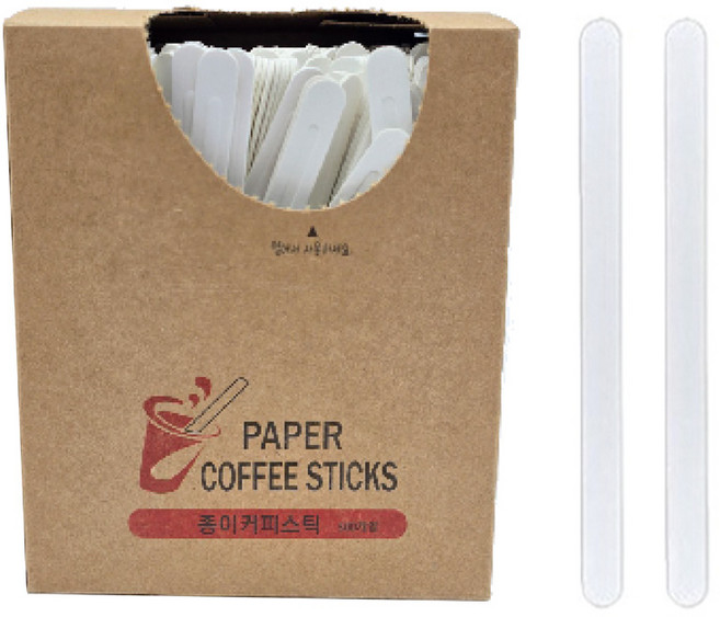 일회용 종이 커피 스틱 13cm 500p, 1개