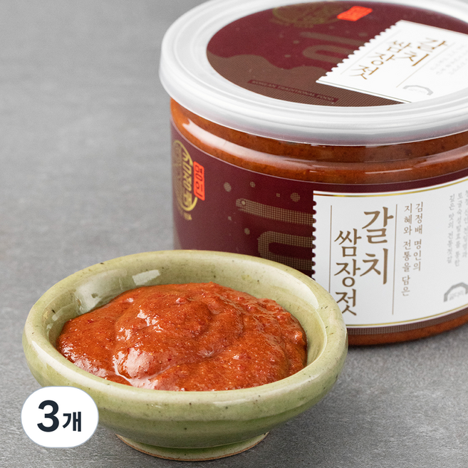 굴다리 김정배 명인젓갈 갈치쌈장젓, 500g, 3개