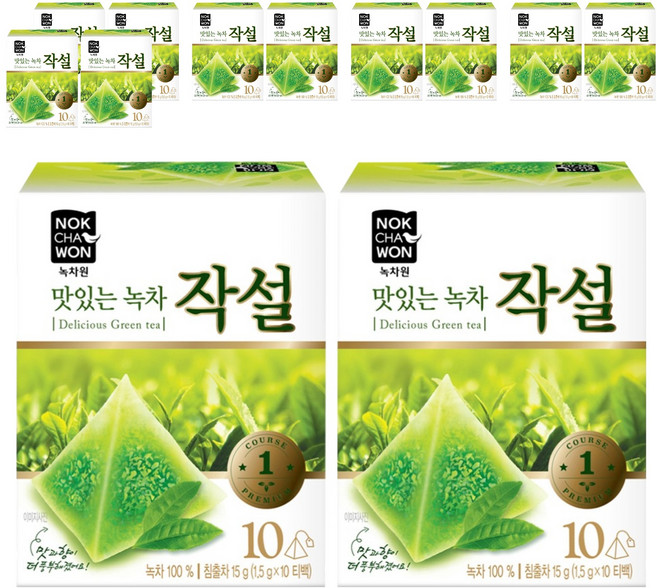 녹차원 맛있는 녹차 작설, 1.5g, 10개입, 12개
