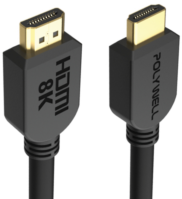 POLYWELL 寶利威爾 2.1 傳輸線, 1m, PW15-W60-L010, 1條