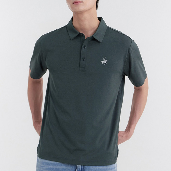 비버리힐스폴로클럽 남녀공용 아이스 초경량 냉감 반팔 카라 골프 티셔츠 CPY9T62