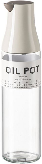 PINMOO 品沐 新鳥自動開蓋油壺 白色, 1個, 500ml