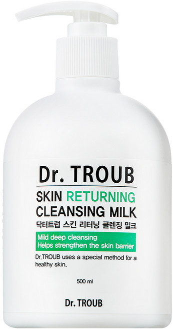 시드물 닥터트럽 스킨 리터닝 저자극 클렌징 밀크, 500ml, 1개