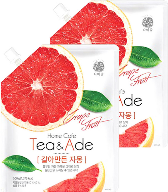 다미즐 갈아만든 자몽, 500g, 1개입, 2개